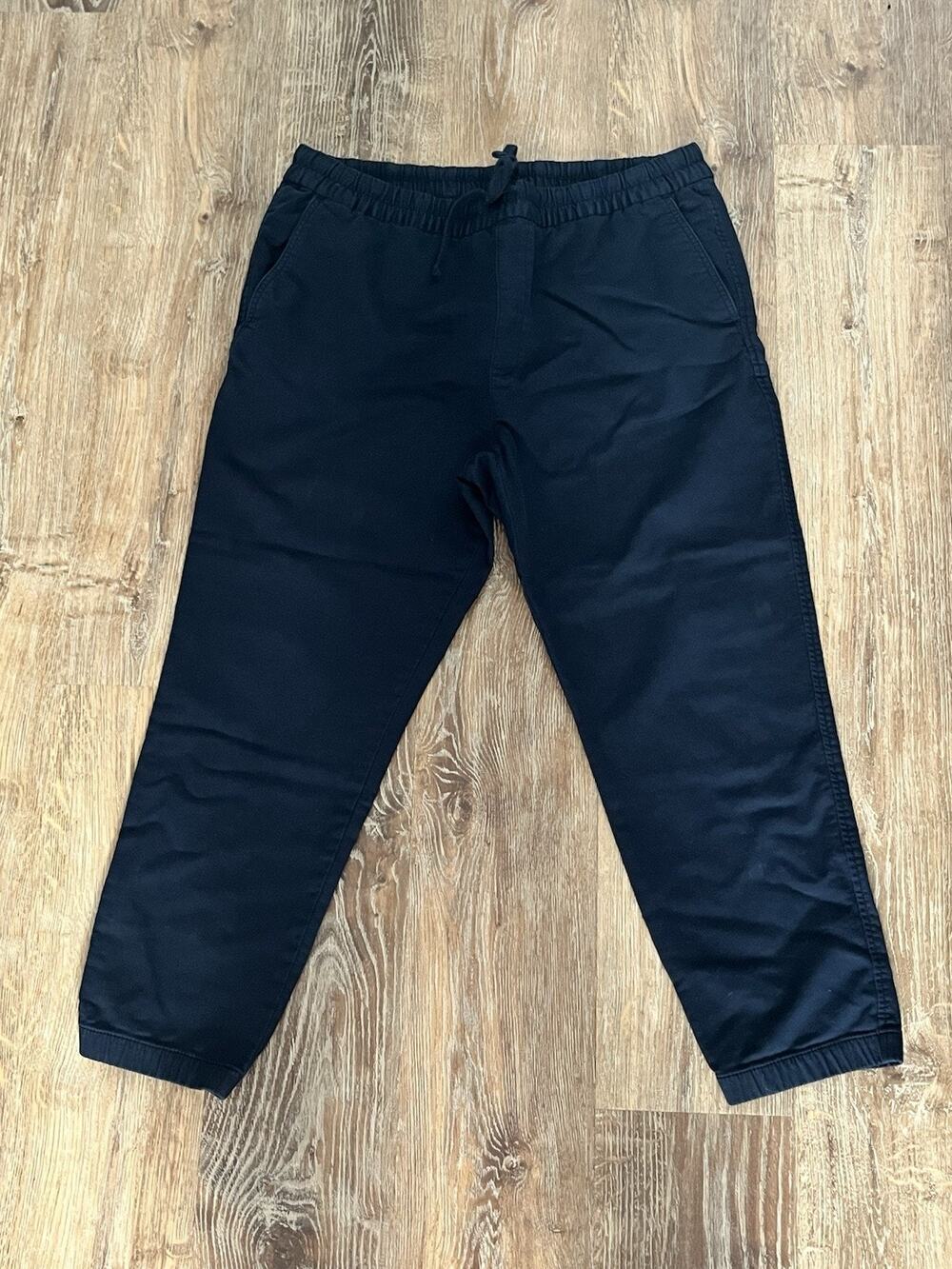 Banana Republic Travel Jogger Pants Men’s XL Navy Blue Stretch Casual Drawstring